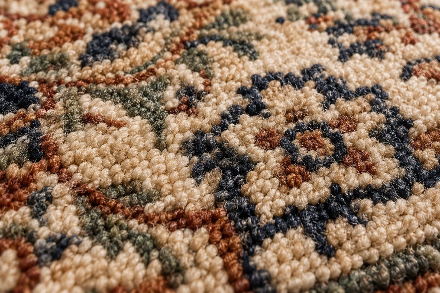 The Art of Texture — Handcrafted Rug Detail project cover from the Wovenwarp Behance portfolio